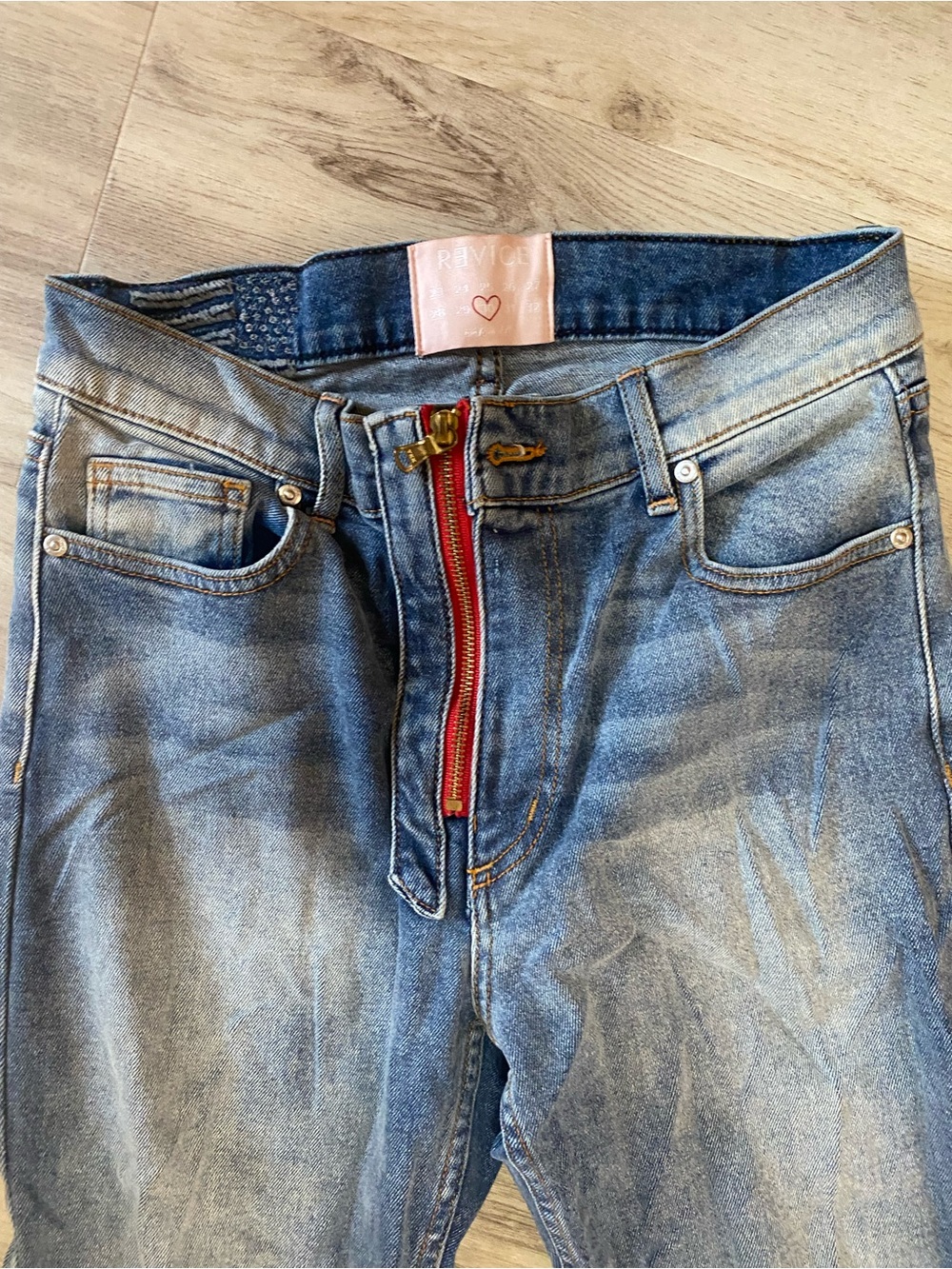 REVICE Denim Heart patch jeans- NWOT ❤️ - Picture 11 of 15